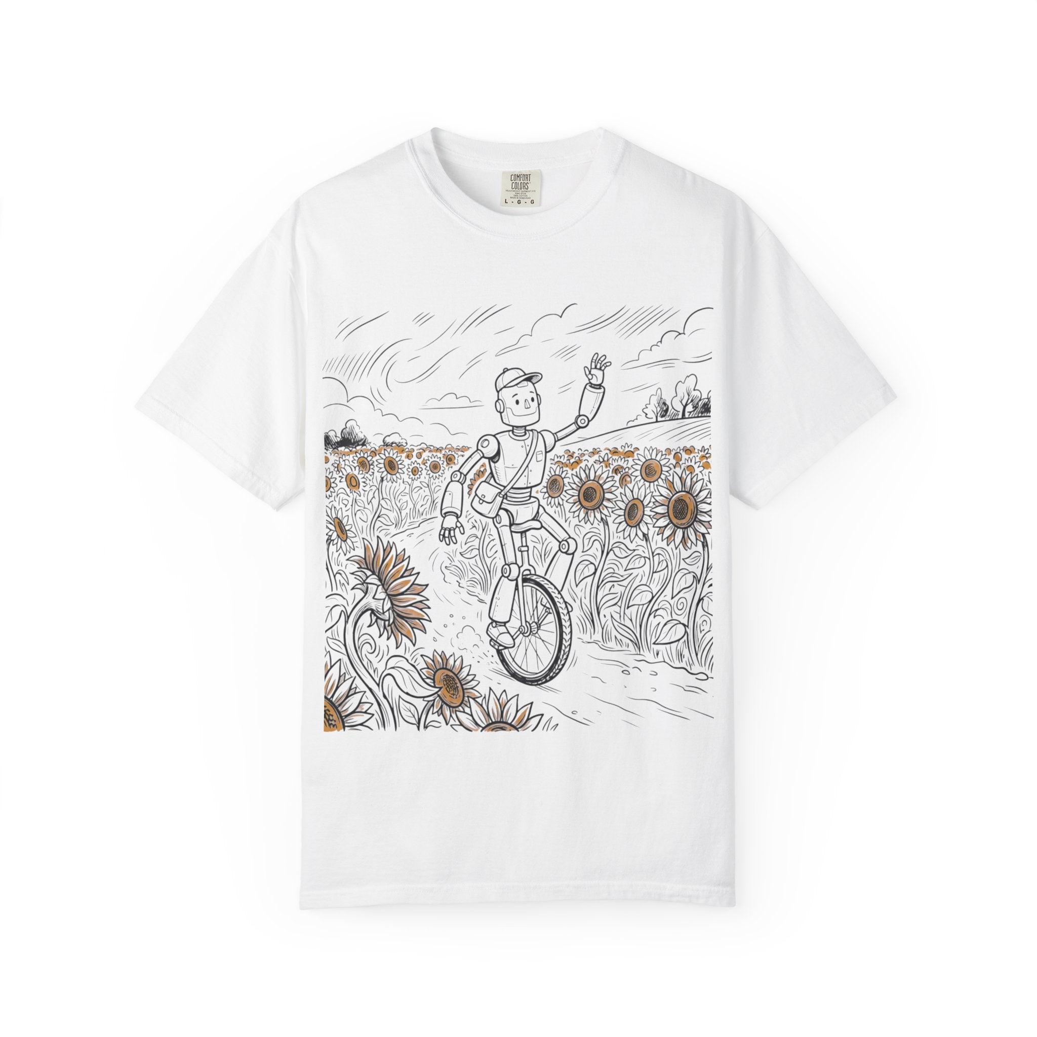 T‑Shirt — 'Be Good Do Good' Sunflower Unicycle Graphic Tee