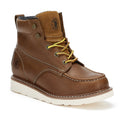 ROCKROOSTER Edgewood Men's 6 inch Brown soft toe wedge work boots with
