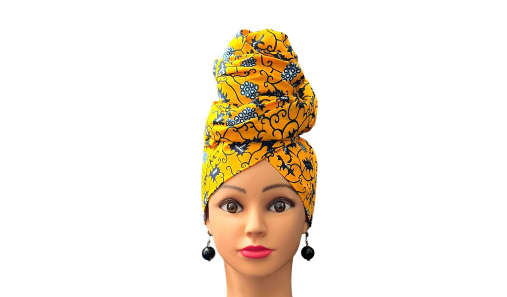 Yellow/Black Head-Wrap